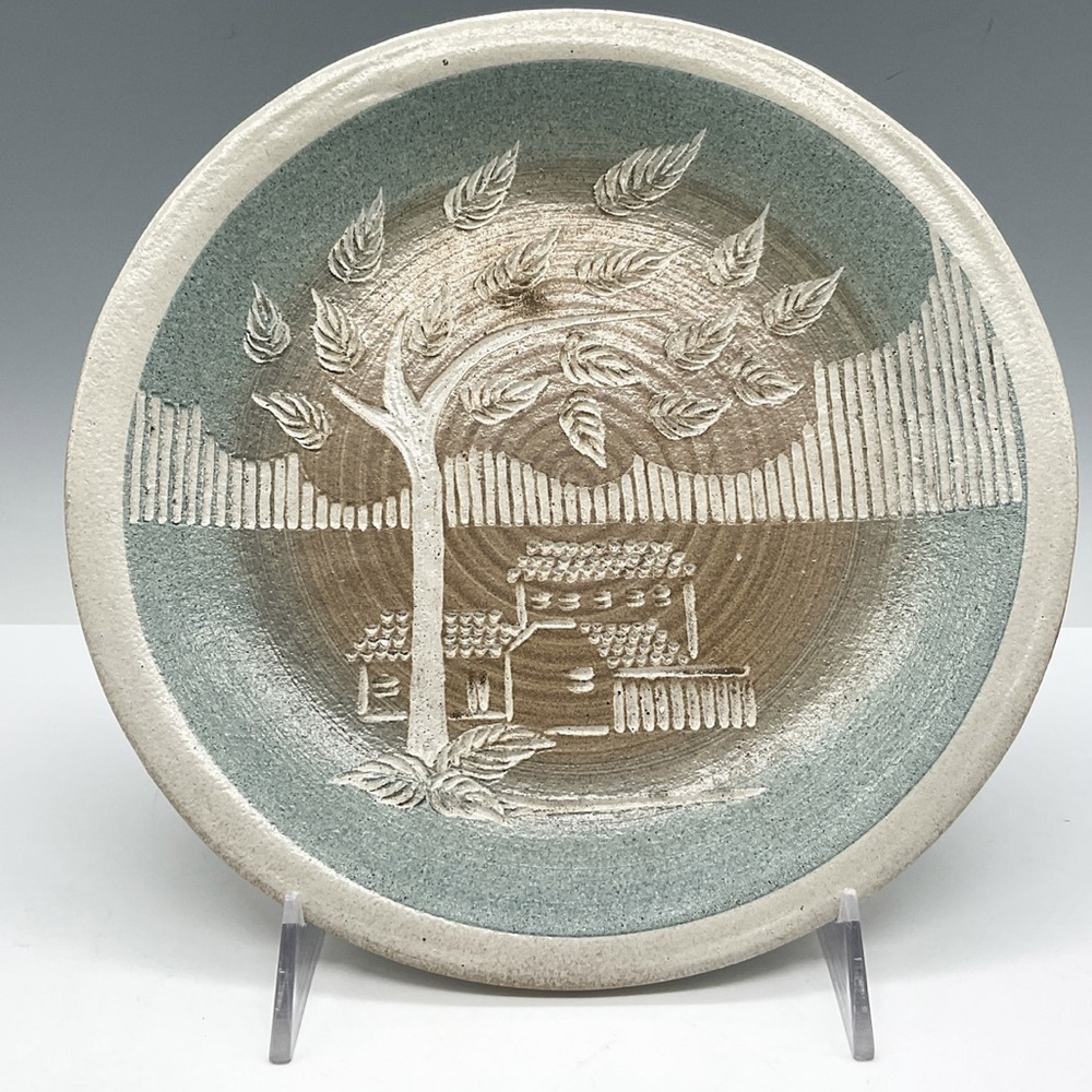 Ossenbach Taller Mexican Ceramic‎ Incised Wall Plate